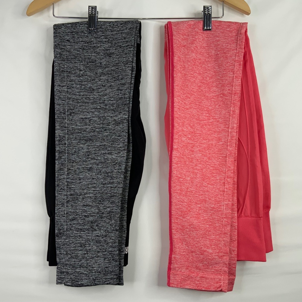 Gymshark Flex High Waisted Seamless Leggings Bundle Black Grey Pink Marl Womens